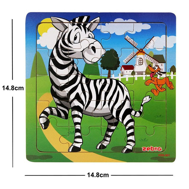 38 Style Cartoon Wooden Puzzle