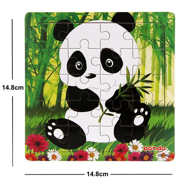 38 Style Cartoon Wooden Puzzle