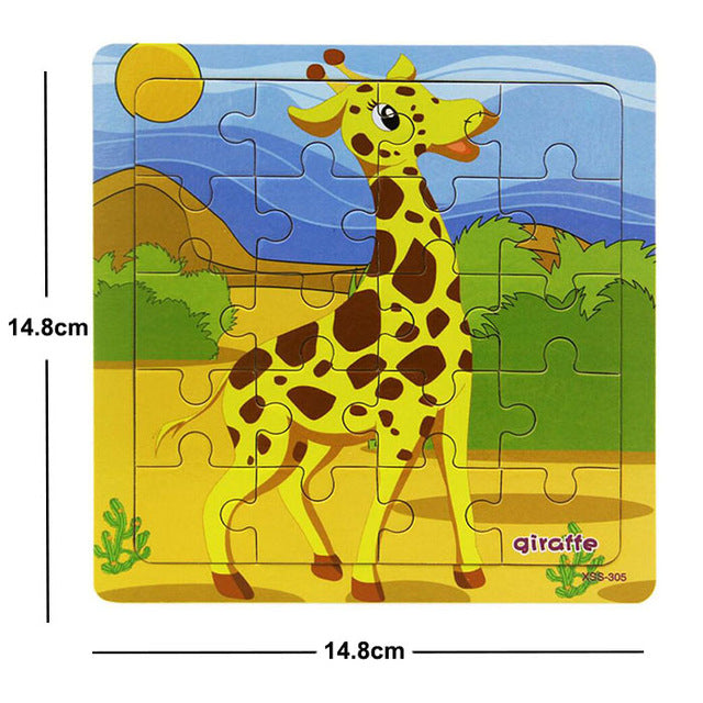 38 Style Cartoon Wooden Puzzle