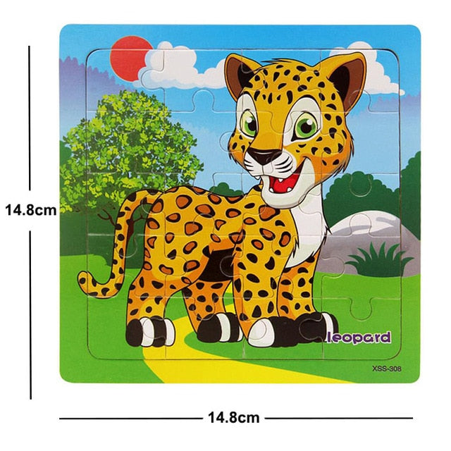 38 Style Cartoon Wooden Puzzle