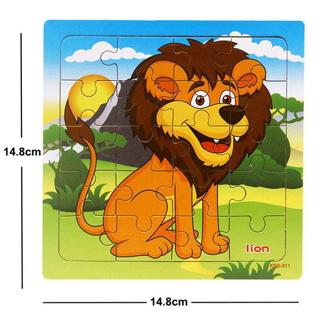 38 Style Cartoon Wooden Puzzle