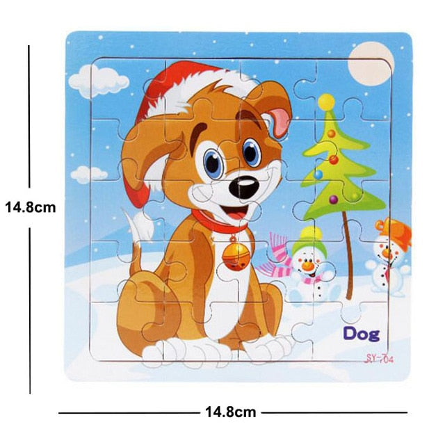 38 Style Cartoon Wooden Puzzle
