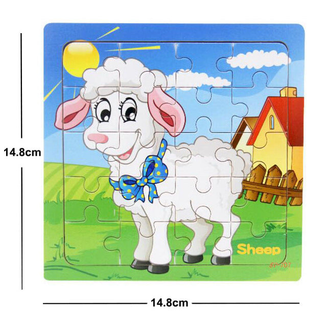 38 Style Cartoon Wooden Puzzle