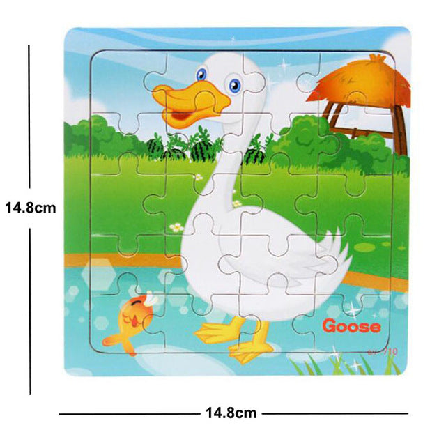 38 Style Cartoon Wooden Puzzle