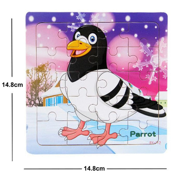 38 Style Cartoon Wooden Puzzle