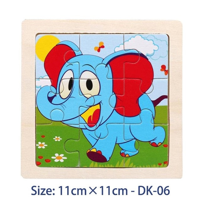 38 Style Cartoon Wooden Puzzle