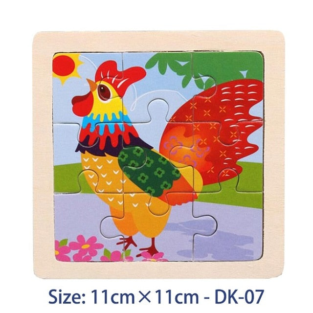 38 Style Cartoon Wooden Puzzle