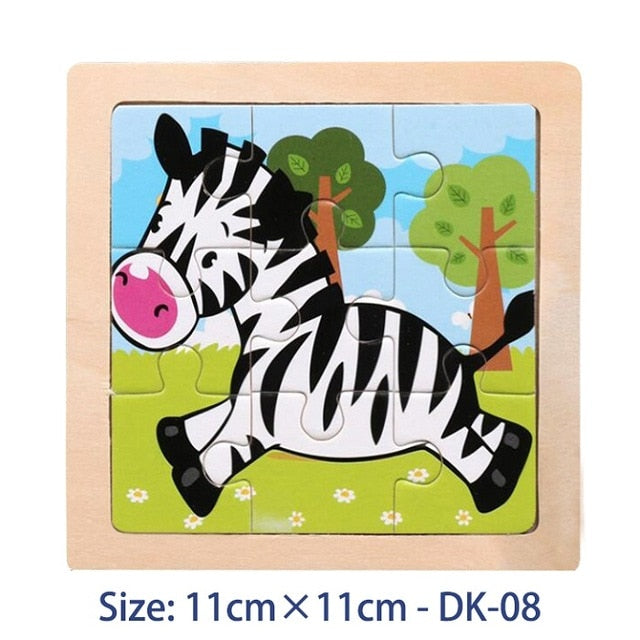 38 Style Cartoon Wooden Puzzle