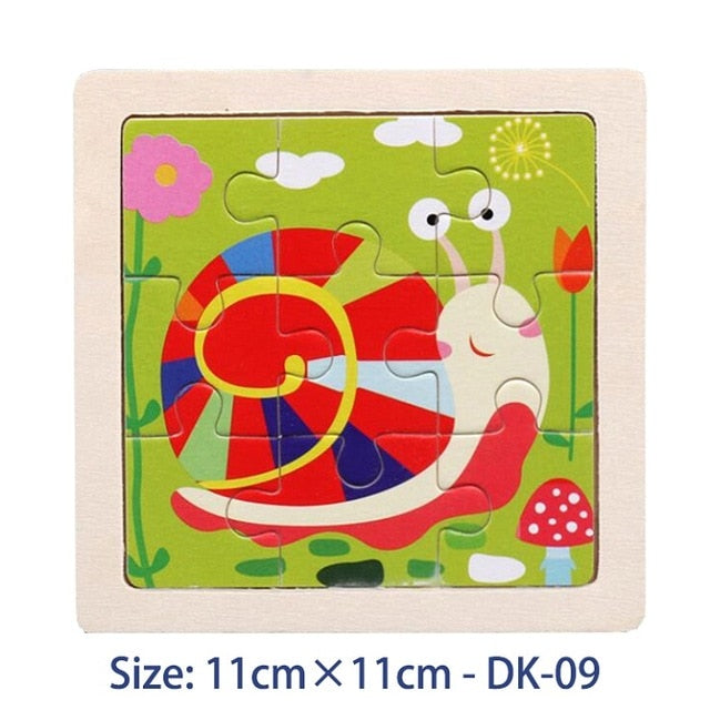 38 Style Cartoon Wooden Puzzle
