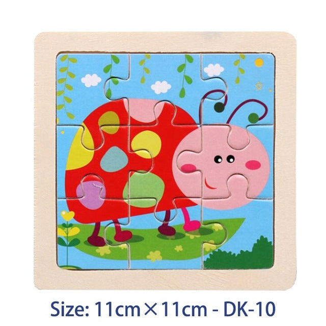 38 Style Cartoon Wooden Puzzle