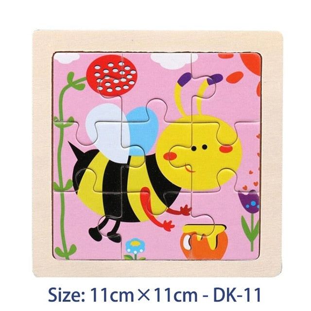 38 Style Cartoon Wooden Puzzle