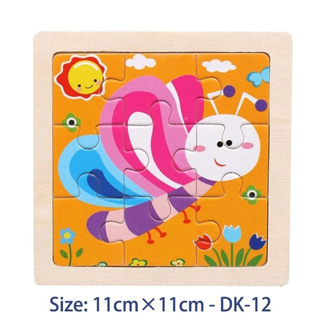 38 Style Cartoon Wooden Puzzle