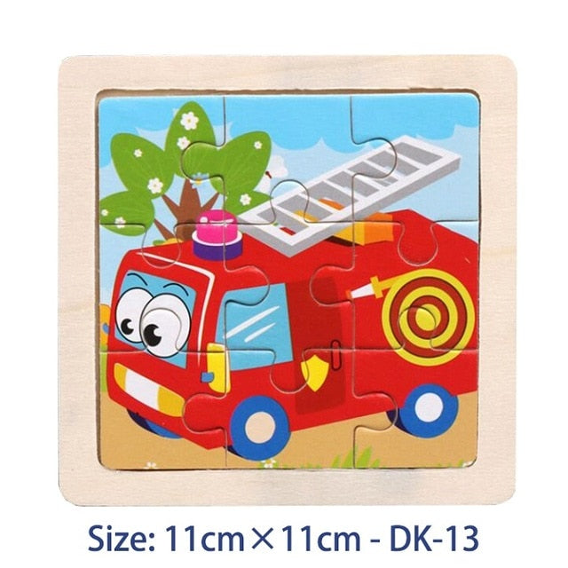 38 Style Cartoon Wooden Puzzle