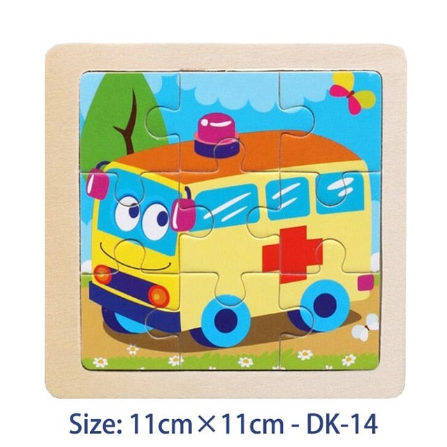 38 Style Cartoon Wooden Puzzle