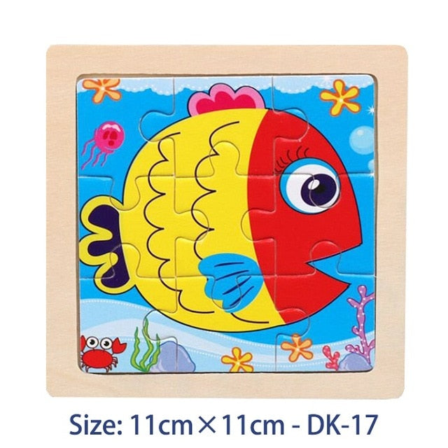38 Style Cartoon Wooden Puzzle