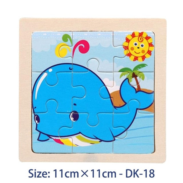 38 Style Cartoon Wooden Puzzle