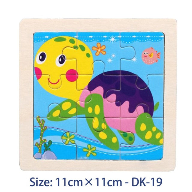 38 Style Cartoon Wooden Puzzle