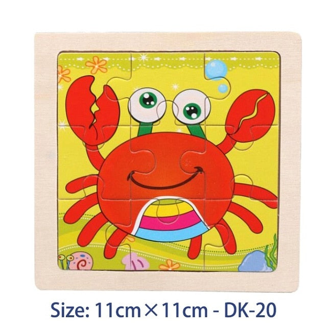 38 Style Cartoon Wooden Puzzle