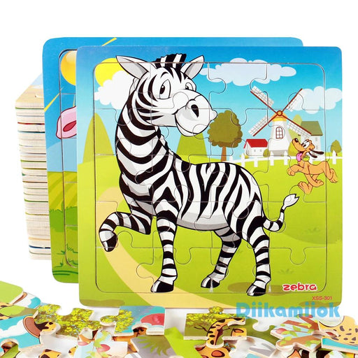 38 Style Cartoon Wooden Puzzle