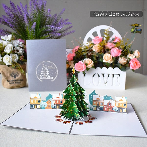 3D  Christmas Greeting Cards