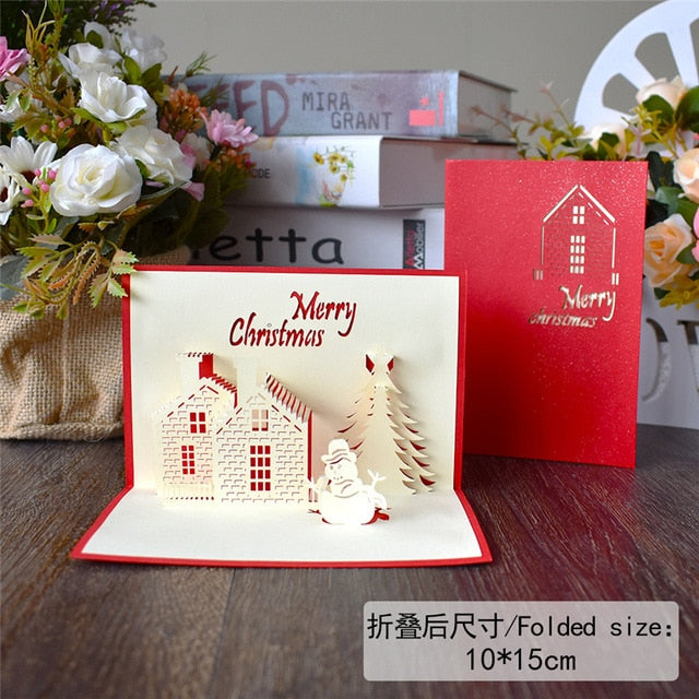 3D  Christmas Greeting Cards