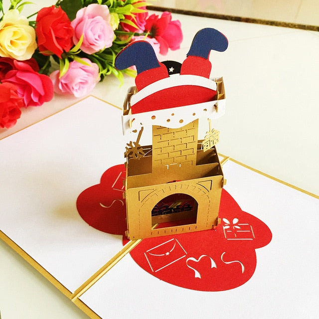 3D  Christmas Greeting Cards