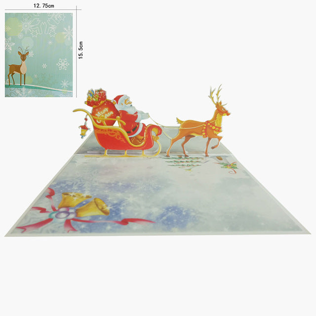 3D  Christmas Greeting Cards