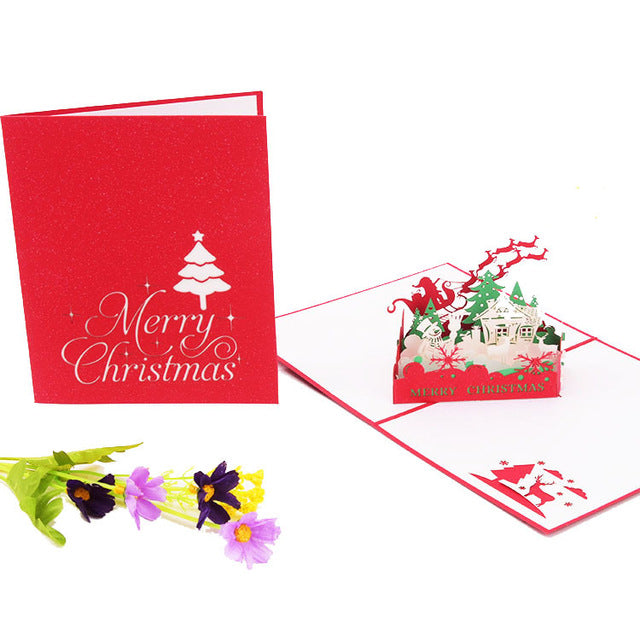 3D  Christmas Greeting Cards