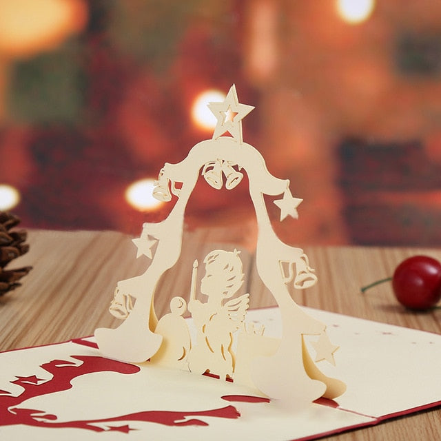 3D  Christmas Greeting Cards