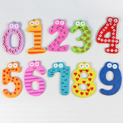 Funny Magnetic Wooden Numbers