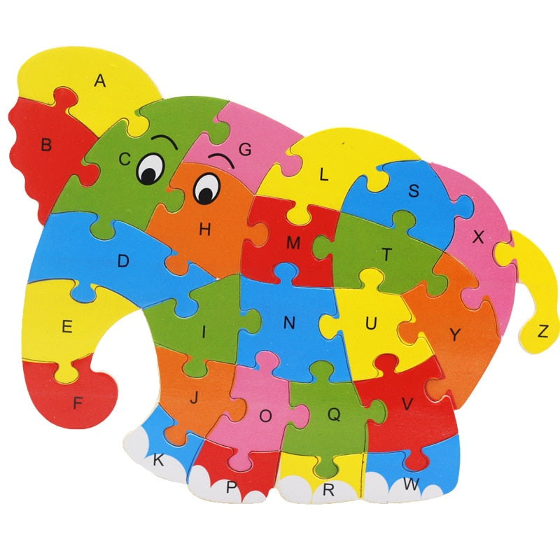Wooden Elephant Puzzles