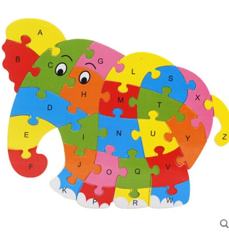 Wooden Elephant Puzzles