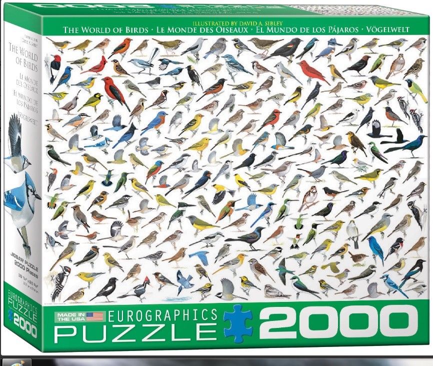 New! Eurographics jigsaw puzzle 2000 pc the world of birds