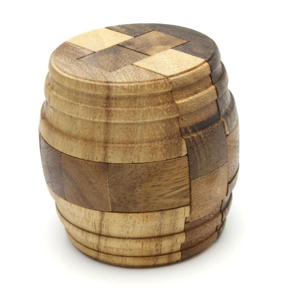 Barrel - Wooden 3D Logic Wood Brain Teaser Puzzle