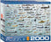 New! Eurographics jigsaw puzzle 2000 pc Evolution Of Military Aircraft