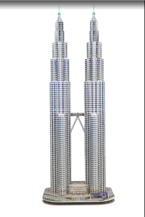 3D puzzle Pop Up World Petronas Twin Tower Malaysia Educational present DIY
