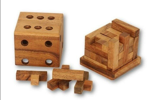 3D Cube Y puzzle- Wooden 3D Logic Wood Brain Teaser Puzzle