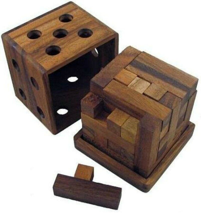 5+1 total 6 wooden puzzles Wooden 3D Logic Brain Teaser Puzzle