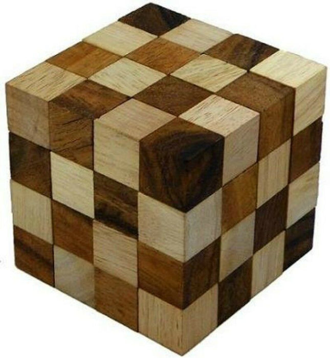 5+1 total 6 wooden puzzles Wooden 3D Logic Brain Teaser Puzzle