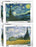 2 puzzles 1000 pcs The Sterry Night + Wheat Field With Cypress Vincent Van Gogh