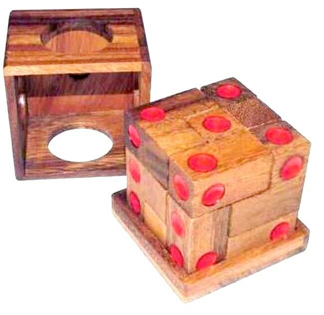 5+1 total 6 wooden puzzles Wooden 3D Logic Brain Teaser Puzzle