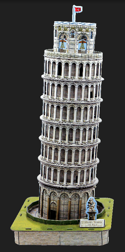 3D puzzle Pop Up World Leaning Tower Of Pisa Education special present DIY