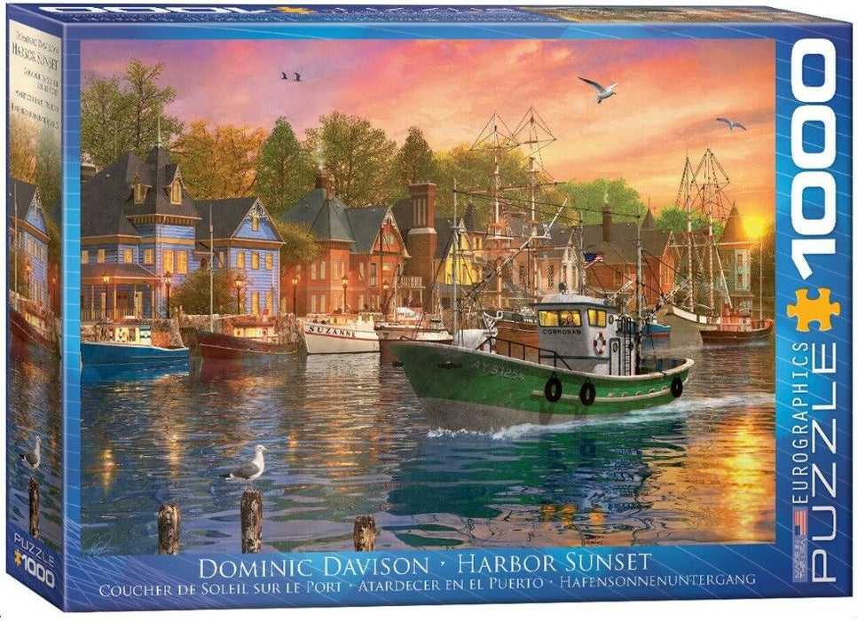 Eurographics jigsaw puzzle 1000 Harbor Sunset