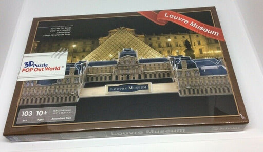 3D puzzle Pop Up World Louvre Museum Education special present DIY