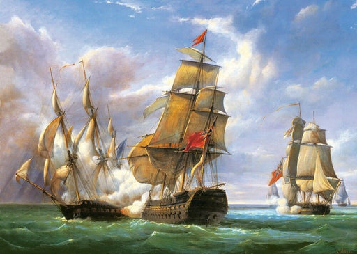 Castorland jigsaw puzzle 3000 - Combact - Ships