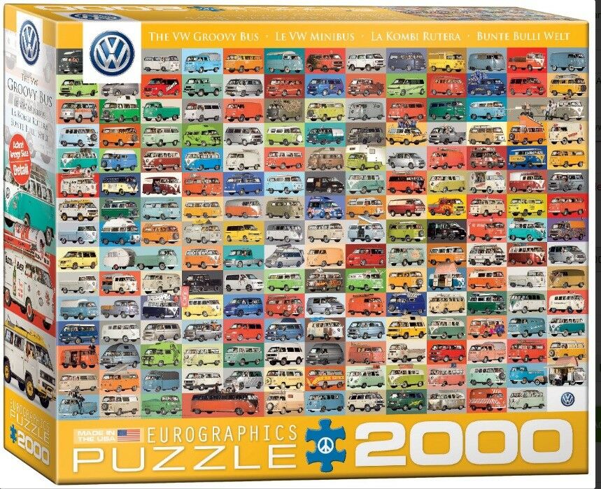 Eurographics jigsaw puzzle 2000 pc the VW groovy bus