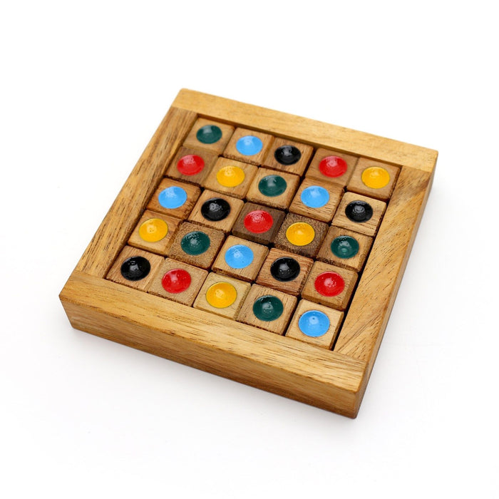 Color Sudoku - Wooden 3D Logic Wood Brain Teaser Puzzle