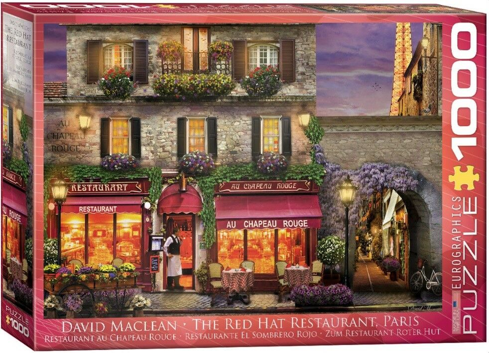 Eurographics jigsaw puzzle 1000 the red hat restaurant paris