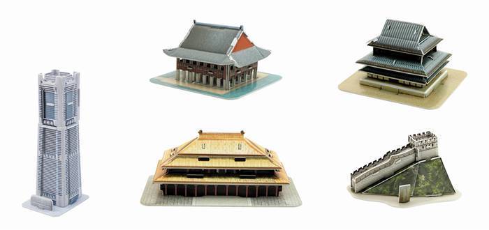 3D puzzle Pop Up World Famous Mini Architechture Series 2 Education present DIY