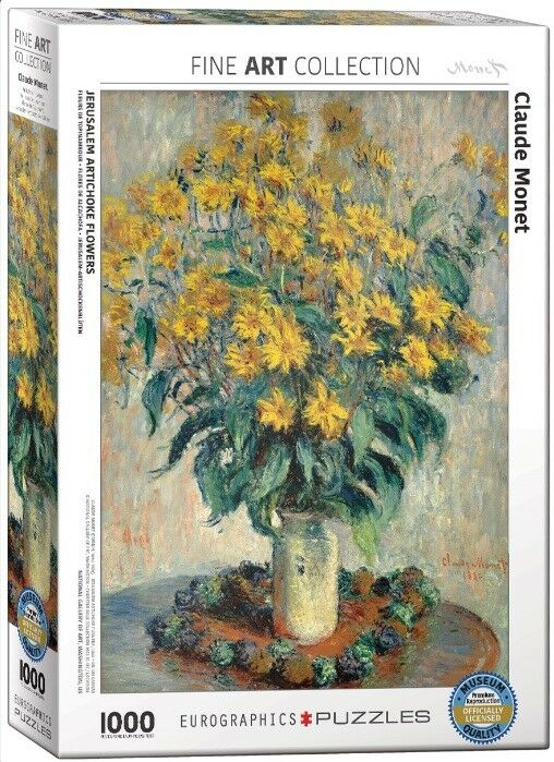 Eurographics jigsaw puzzle 1000 Jerusalem Artichoke Flowers by monet